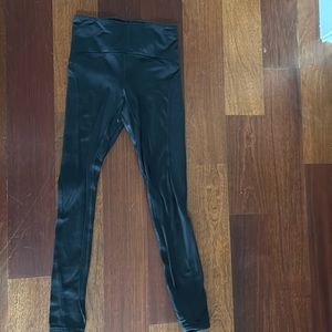 Black lululemon fleece lined leggings